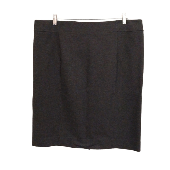 Land's End Gray Business Office Skirt Sz 16W - Picture 1 of 4